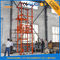 elevación hidráulica aprobada CE del cargo de Warehouse de guía de 1T el 12m de los elevadores verticales del carril