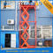 Warehouse o hidráulicos inmóviles del hogar Scissor el cargo de la elevación Scissor la elevación, azul anaranjado