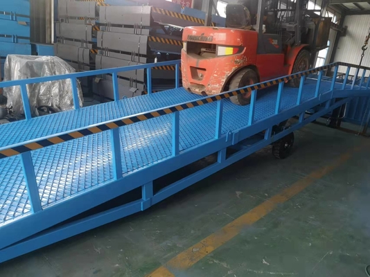 10T Niveladores de muelles móviles verticales manuales y rampas de descarga de contenedores