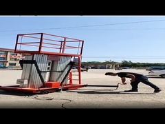 2 toneladas 2 metros Plataforma de elevación de mesa de carga de almacén Elevación de tijeras hidráulica estacionaria